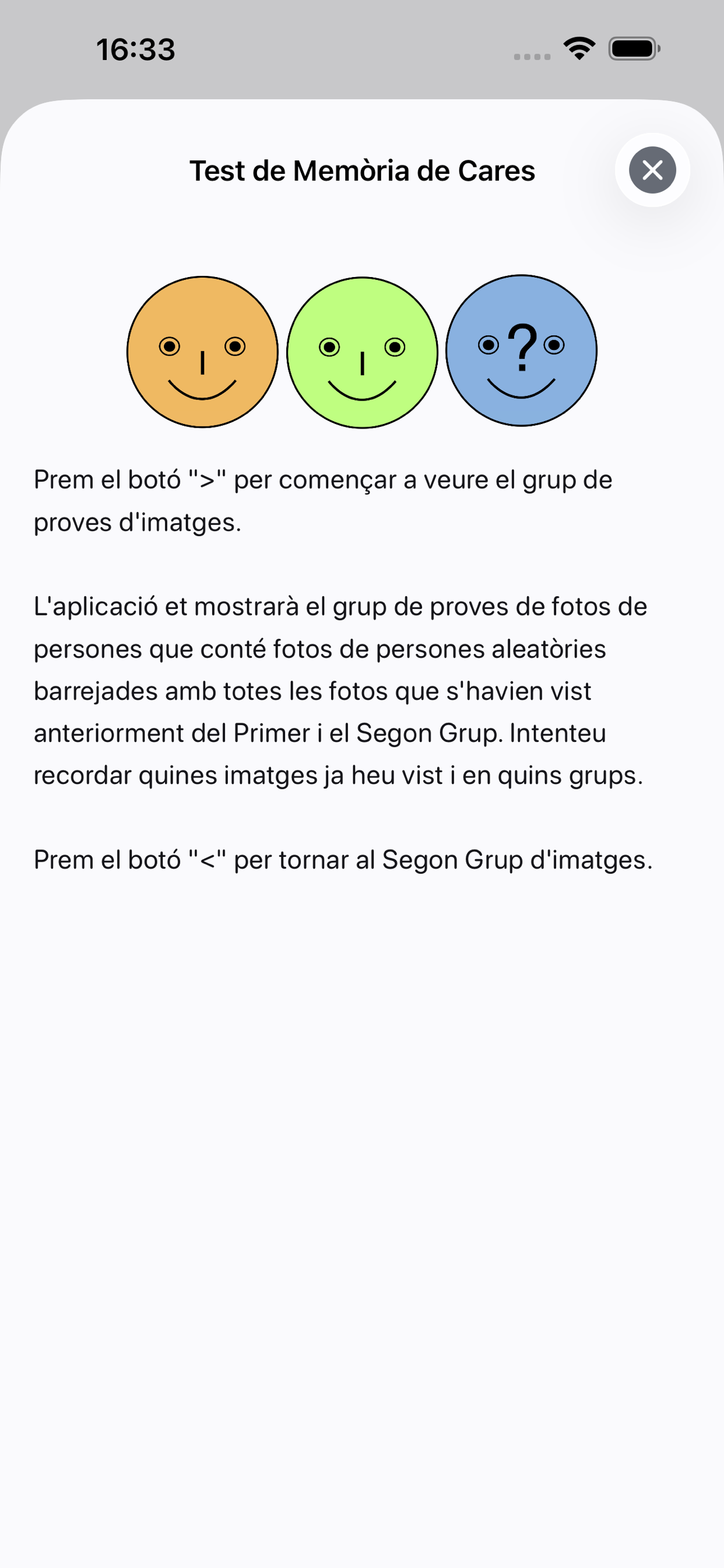 Regles de la prova de reconeixement